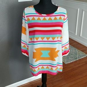 🌞5/$25 Flamingo urban top